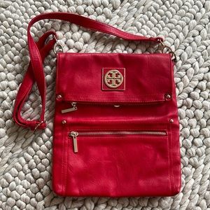 Tory Burch Large Fold Over Crossbody Messenger Bag